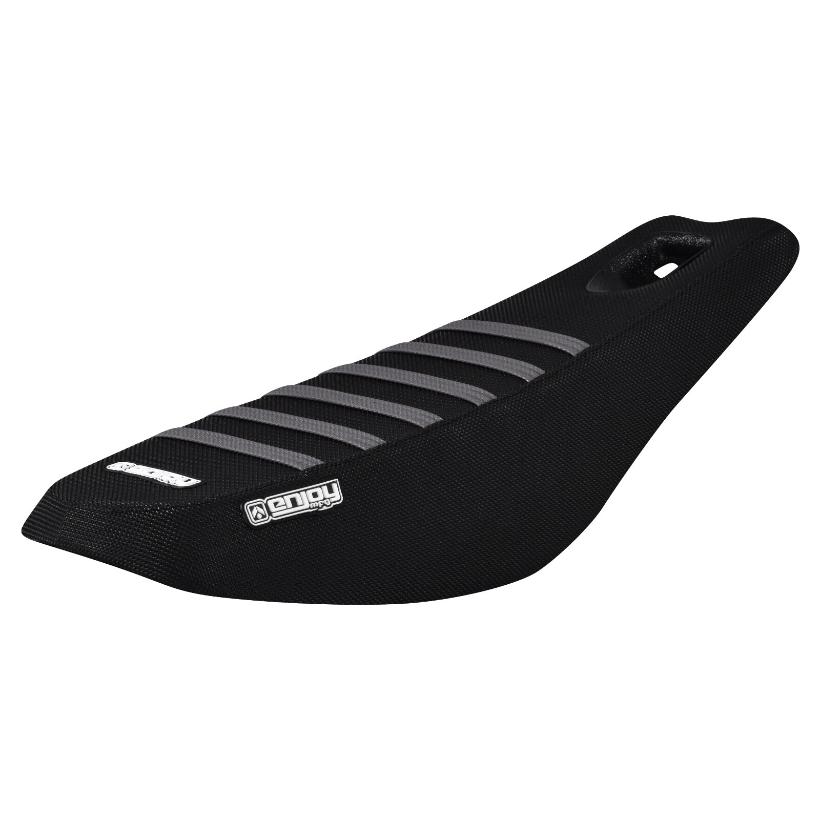 Sur Ron Light Bee RACE SPEC Gripper Seat Cover ALL BLACK/GREY ribs #399