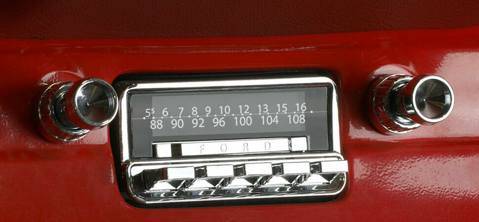 1964-66 Ford Mustang Falcon Ranchero RetroSound Detroit Radio AM FM AUX Retro