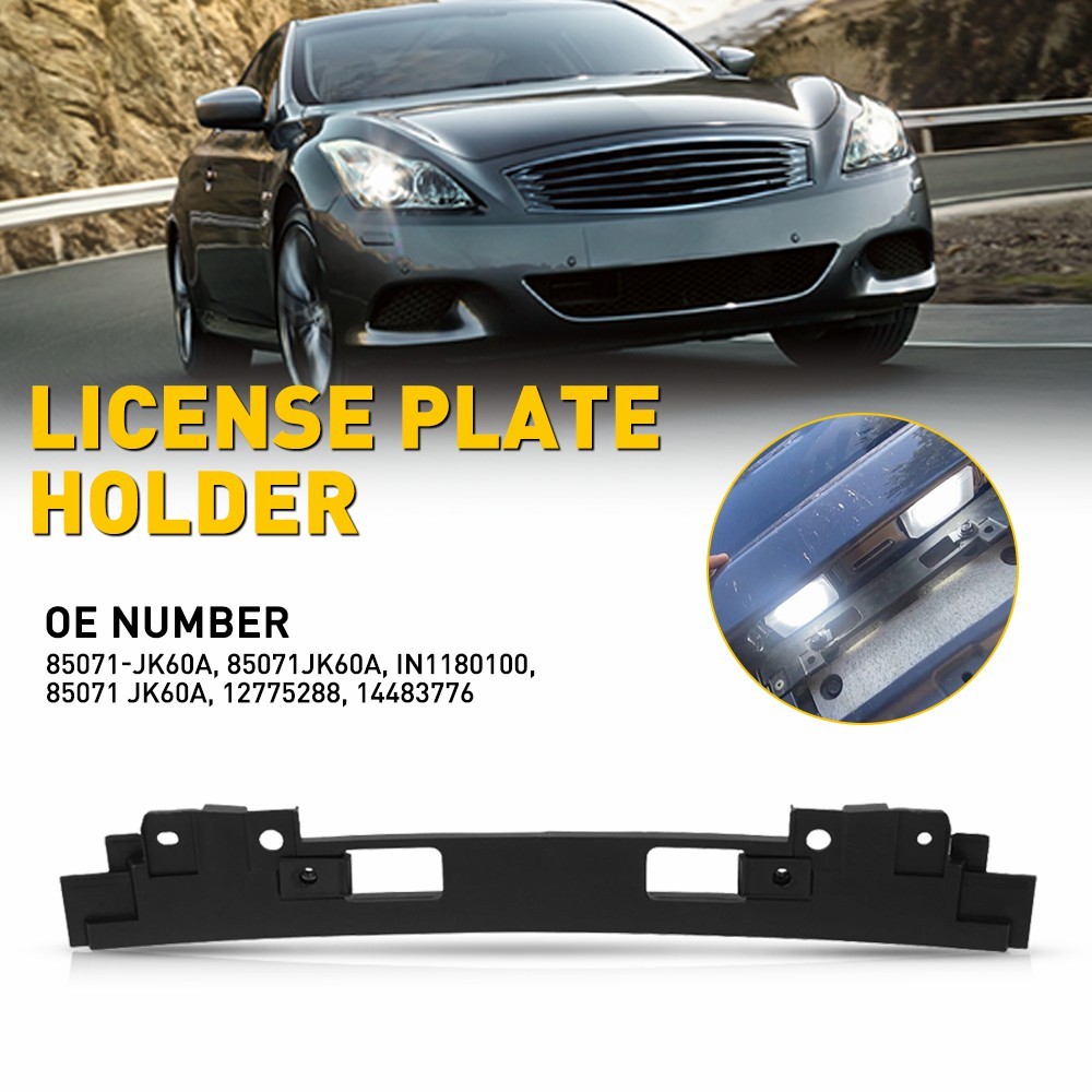Rear License Plate Tag Bracket for INFINITI Q60 Q40 G25 G35 G37 Coupe Sedan New