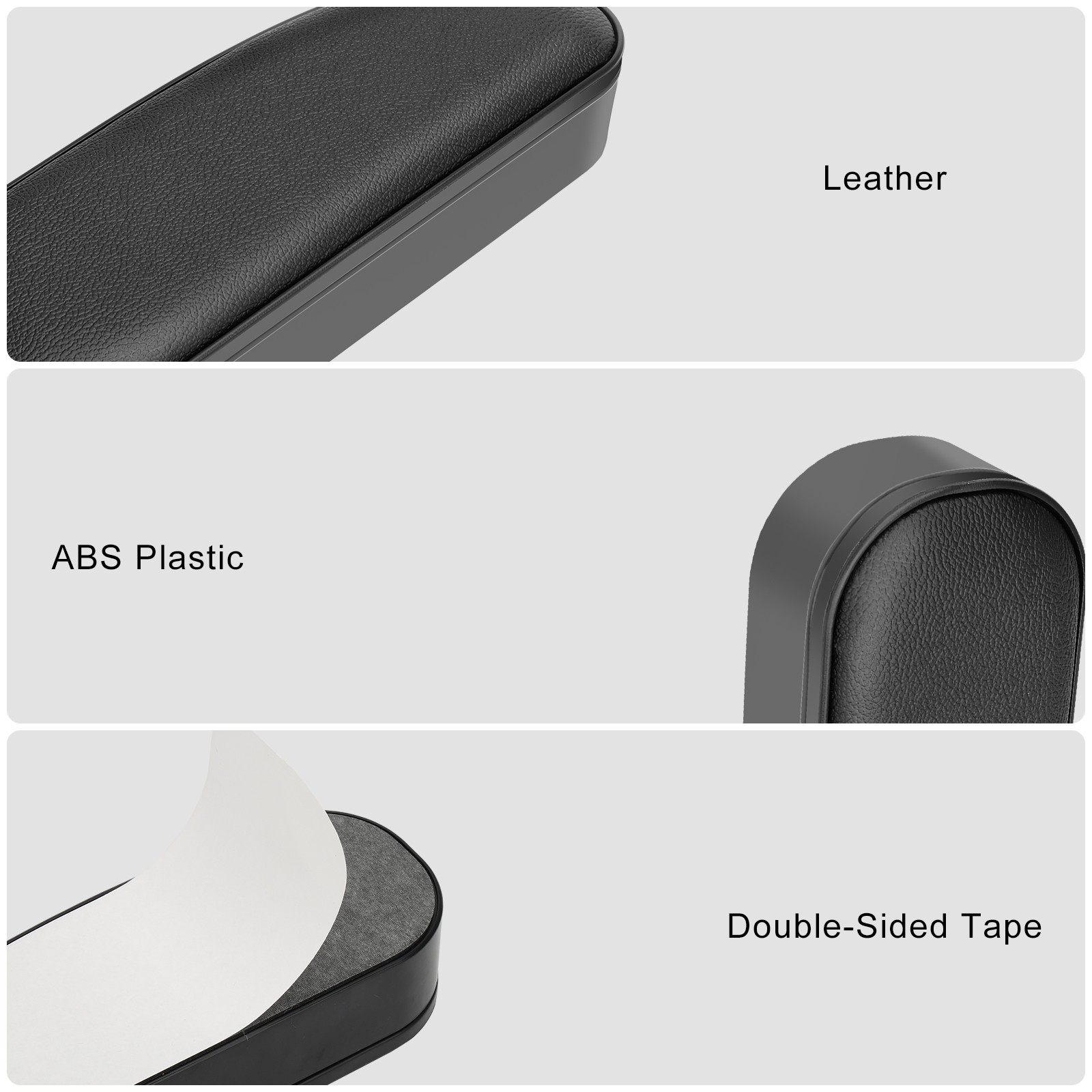 Adjustable Car Door Armrest Pad Support Cushion w/ Storage Auto Arm Rest Pillow