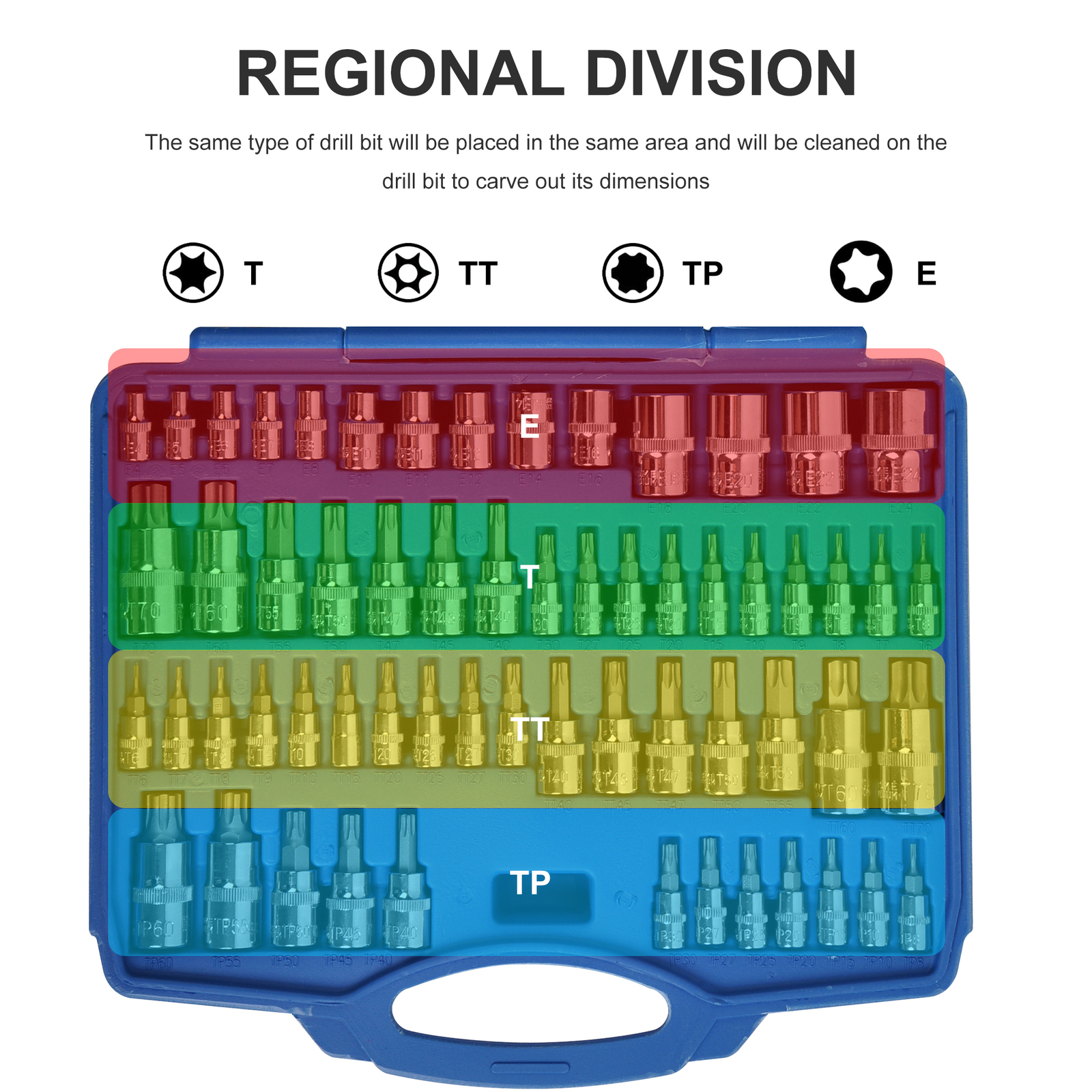 60Pcs Master Torx Bit Socket and External Torx Socket Set | S2 and Cr-V Steel