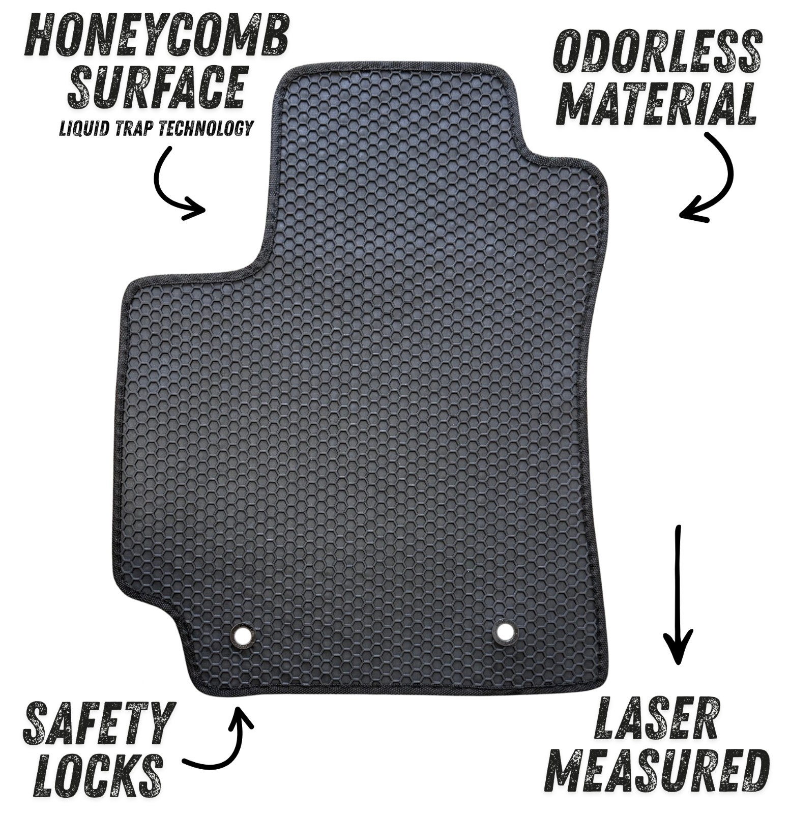 Floor Mats All Weather for 2024 2025 Hyundai Kona Front & Rear ecoMats