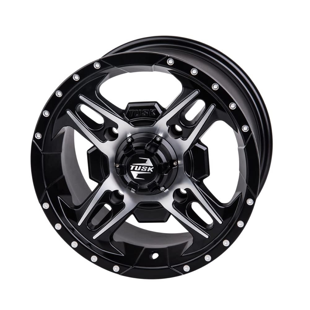 4/156 Tusk Beartooth Wheel 14×7 5.0 + 2.0 Machined/Black 1852770014-c4ade5