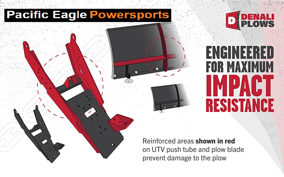 Kawasaki Mule Pro MX ~ 66″ Snow Plow Kit with a Straight Plow Blade