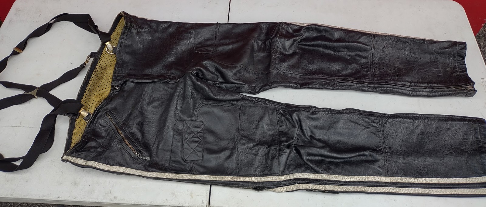 Vintage Bates Leathers Riding Pants Size 38 Motorcycle Heavy Weight – READ