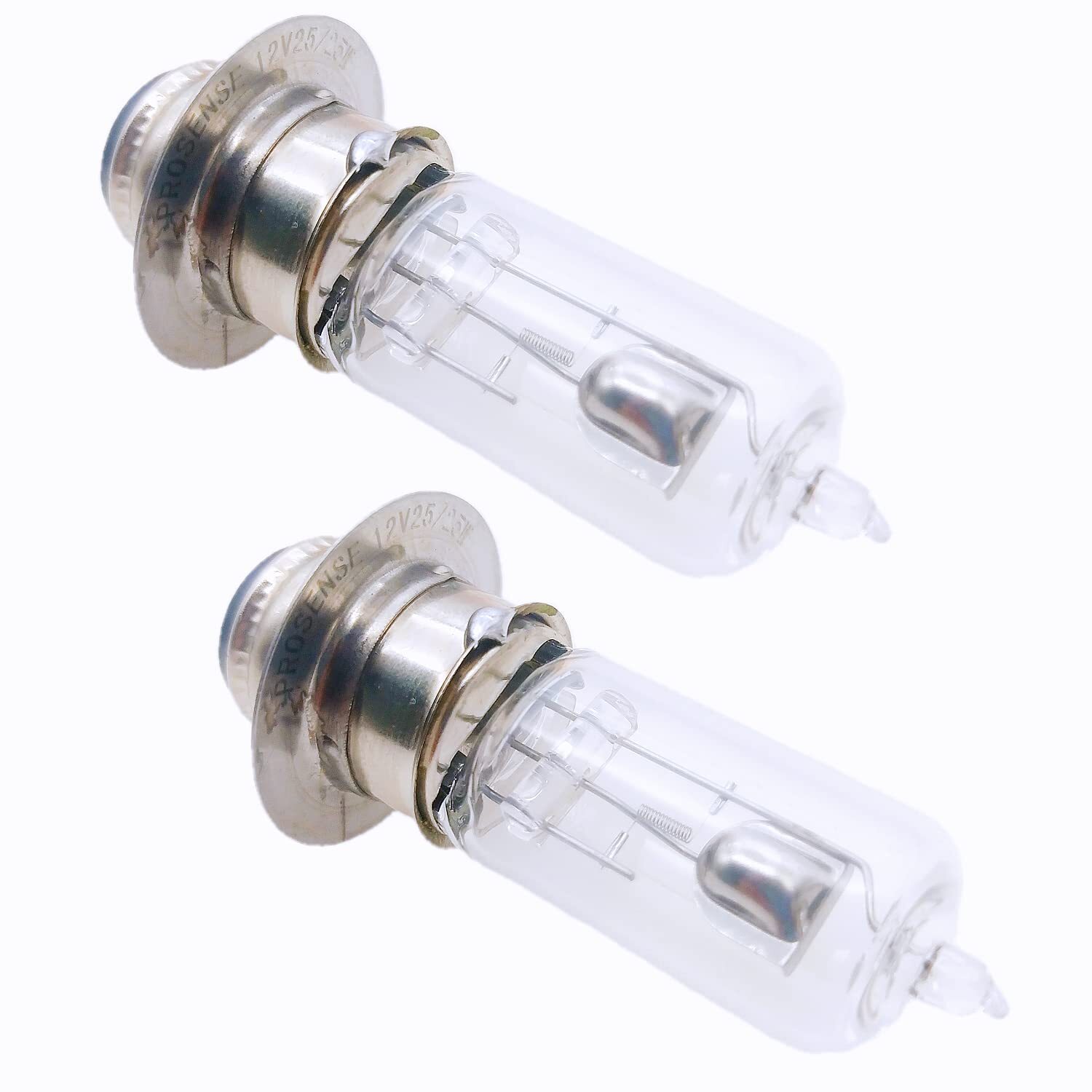(Set of 2) 12V 35W Halogen Headlight Head Light Bulb for Scooter ATV Moped Qu…