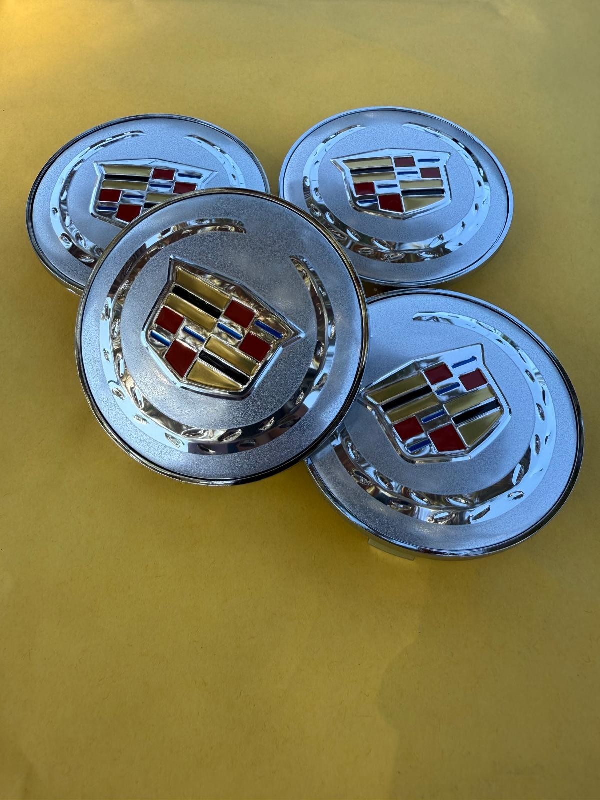 4 X Cadillac Chrome Center Caps SRX DTS XTS 67mm/2 5/8, Satisfaction Guaranteed!