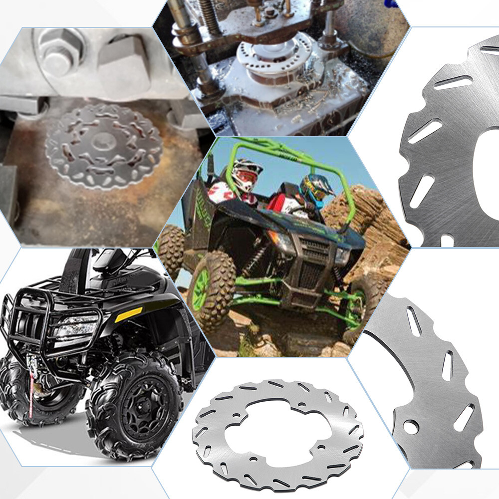 4x Front Rear Brake Discs Rotors For Arctic Cat Wildcat Trail 700 2014 2015-2020