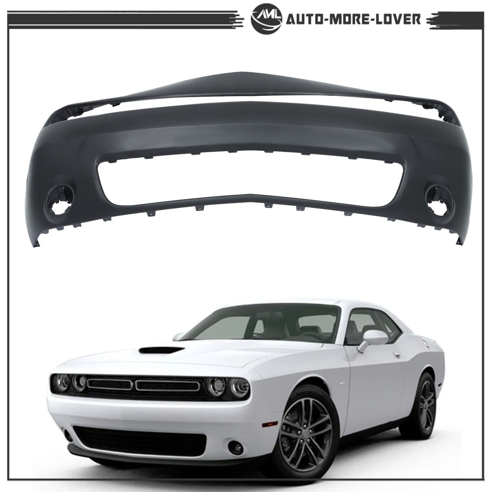 Front Bumper Cover Fascia Front For Dodge Challenger 2015 2016-2023 Primed