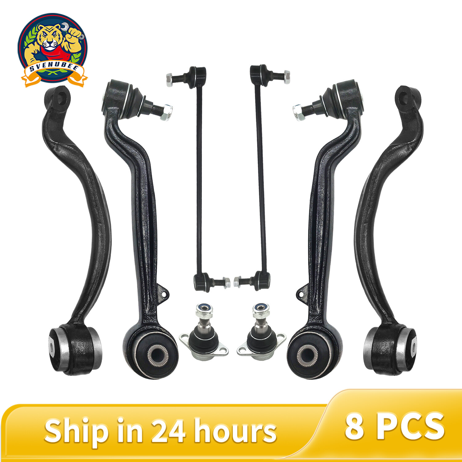 8pc Front Upper Lower Control Arm Ball Joint Sway Bar for Range Rover 2003-2012