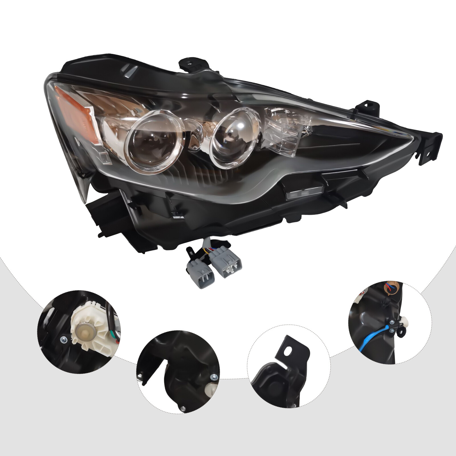 Right Passenger Side For 2014 2015 2016 Lexus IS250 IS350 RH LED Headlight Lamp