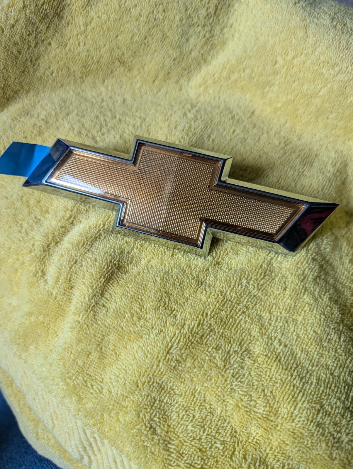 Chevy Bowtie NOS 6 3/4 Chevrolet GM 20774218 Emblem Gold Chrome Truck Car Badge