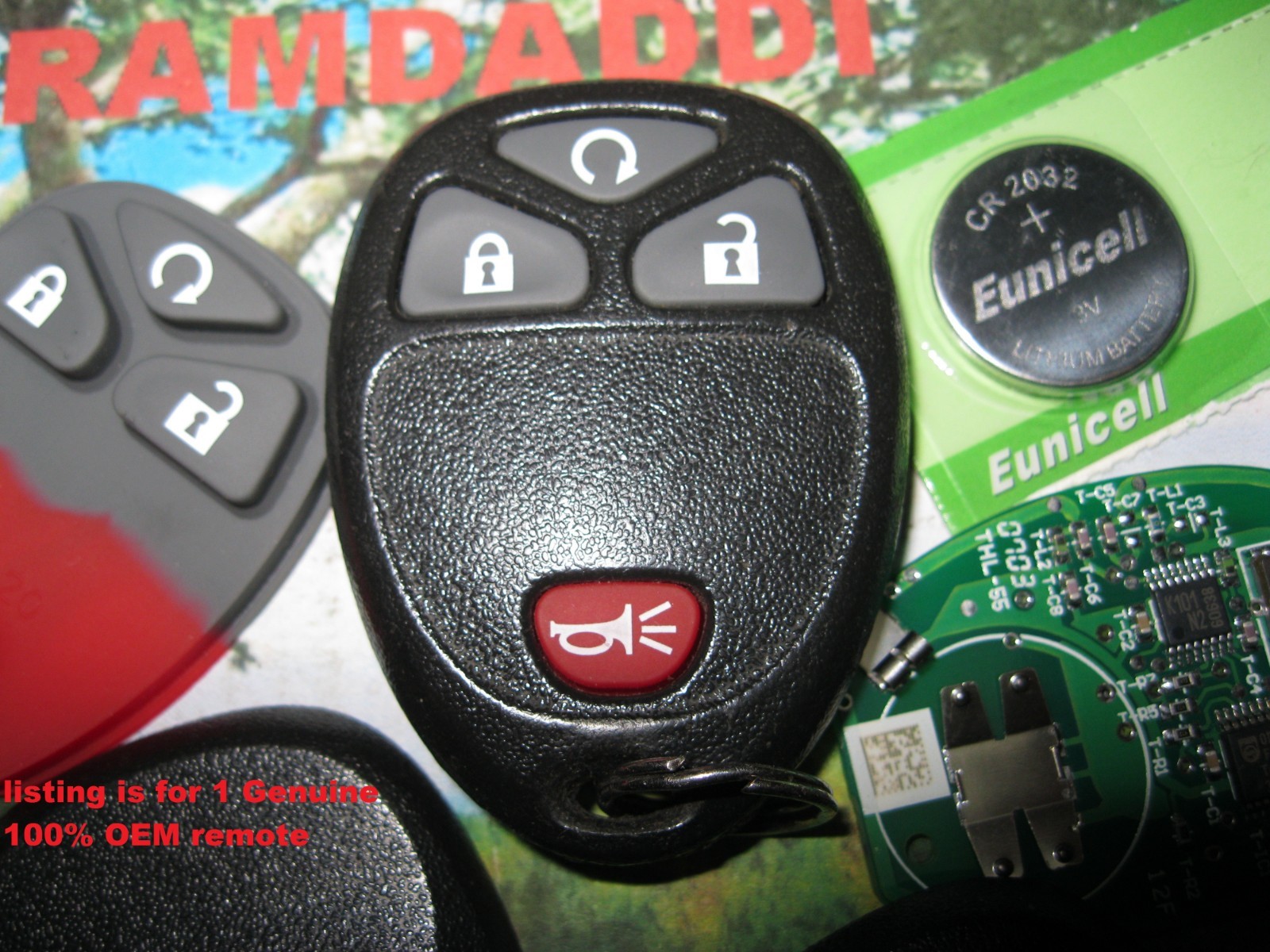 1 x 100% Original Transmitter OEM GM 22936098 Key Fob Remote