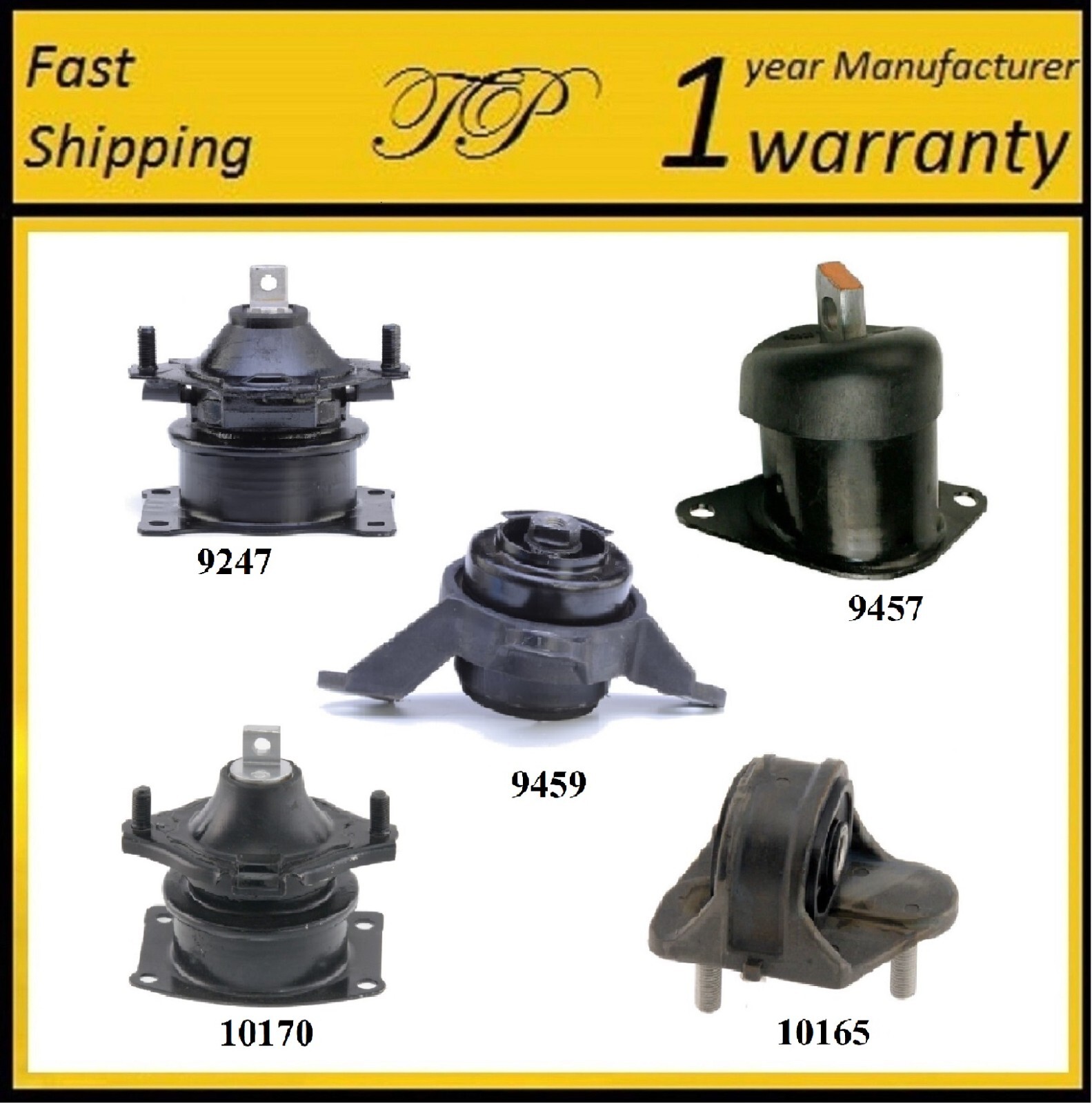 5PCS MOTOR & TRANS MOUNT FOR 2012-2014 ACURA TL 3.5L & 3.7L – AUTO TRANS