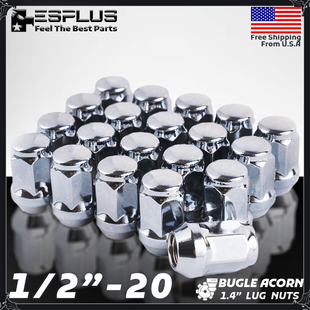 [20] Chrome 1/2″-20RH Acorn Wheel Lug Nut For Ford Lincoln Mustang MKT MKX