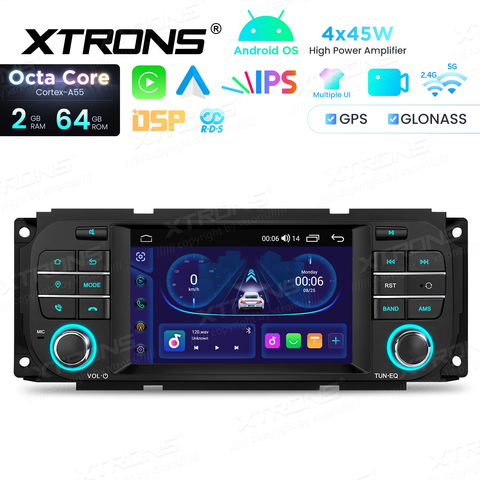 XTRONS Android 32GB Car Radio Navigation Stereo HeadUnit For Jeep Dodge Chrysler