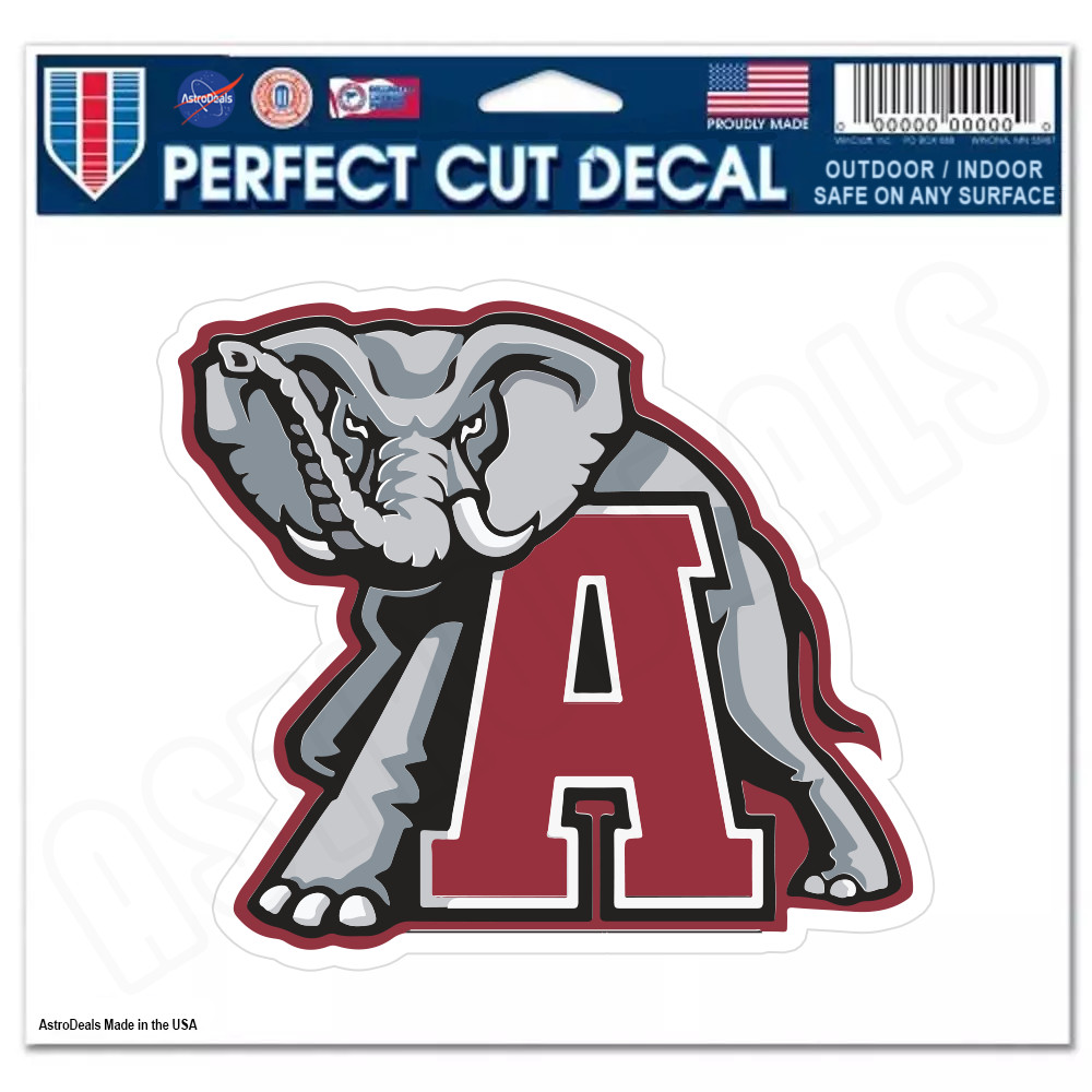 Alabama Crimson Tide Logo NCAA College Vinyl Sticker Decal *Size: 3″-12″*