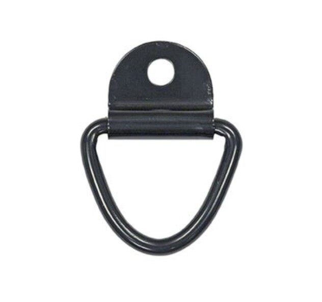Buyers B21 1/4″ Diameter Black Zinc Plated Surface Mounted Rope Ring with Clip