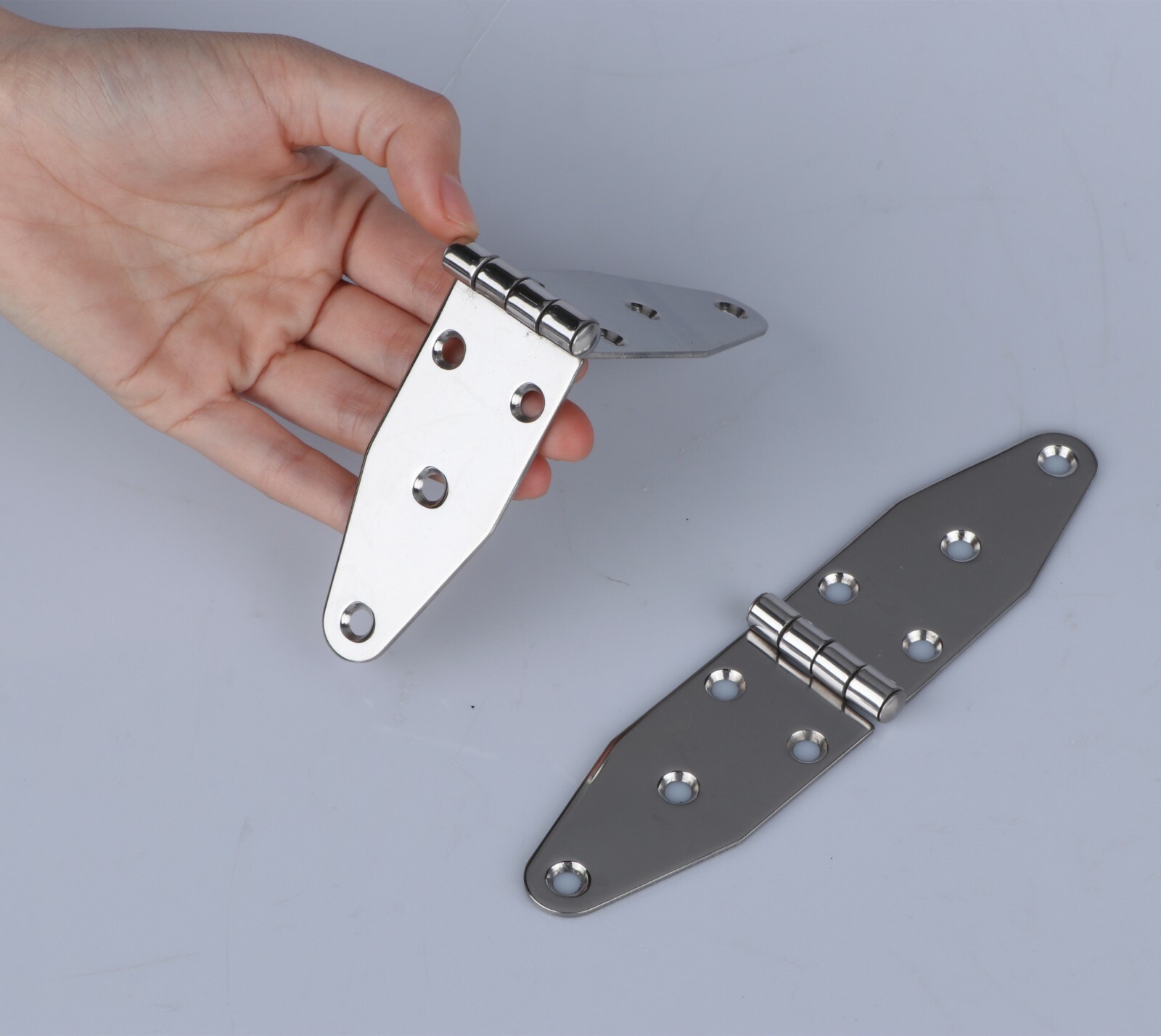 2X Marine Stainless Steel Polished Door Hinges Heavy Duty Hinges 7″ * 1.5″