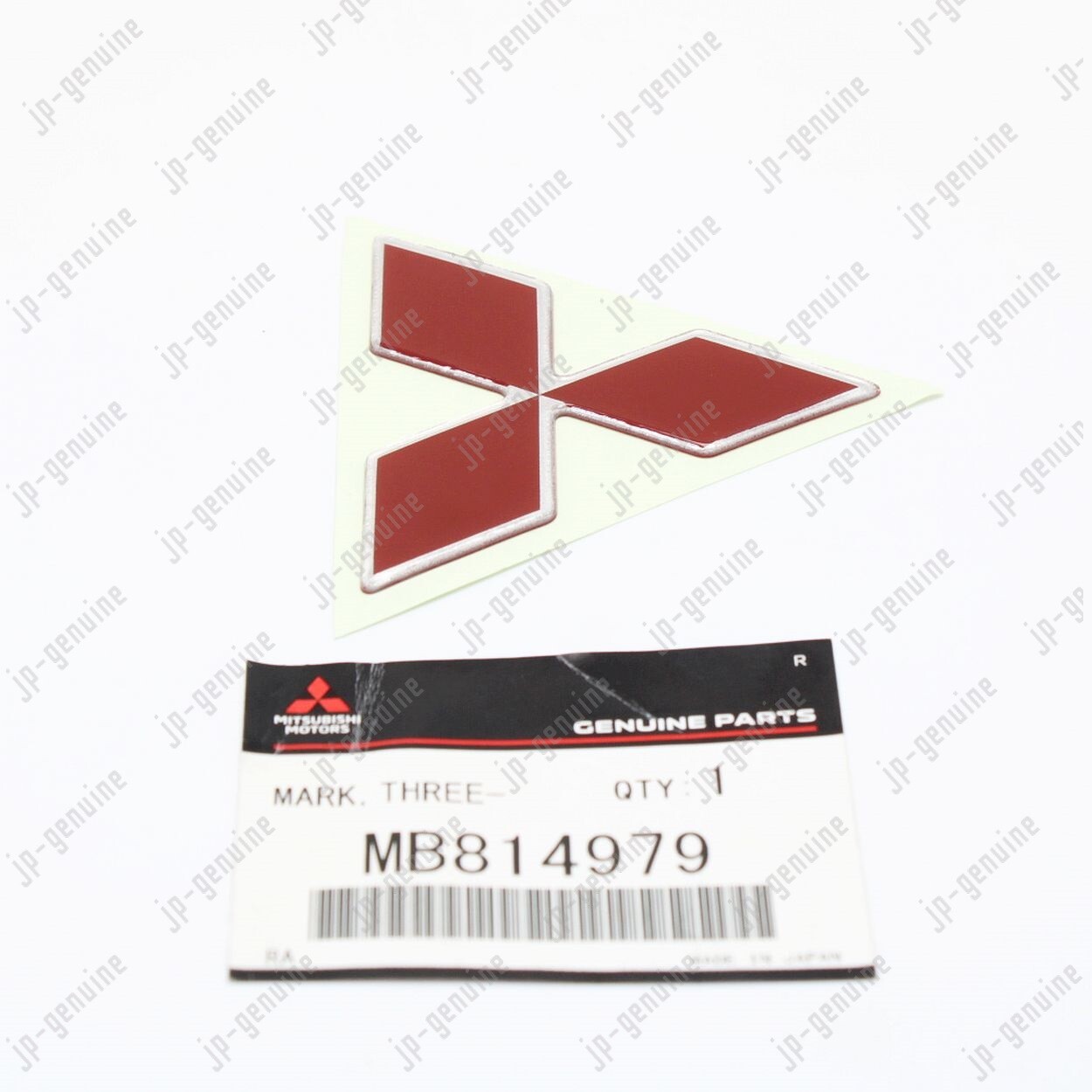 OEM Genuine MITSUBISHI Eclipse / 3000GT Three Diamond Front Red Sticker Emblem