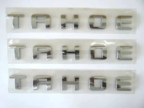 07-18 Chevrolet Tahoe Chrome Letter Emblems Door Badges Nameplate Tailgate