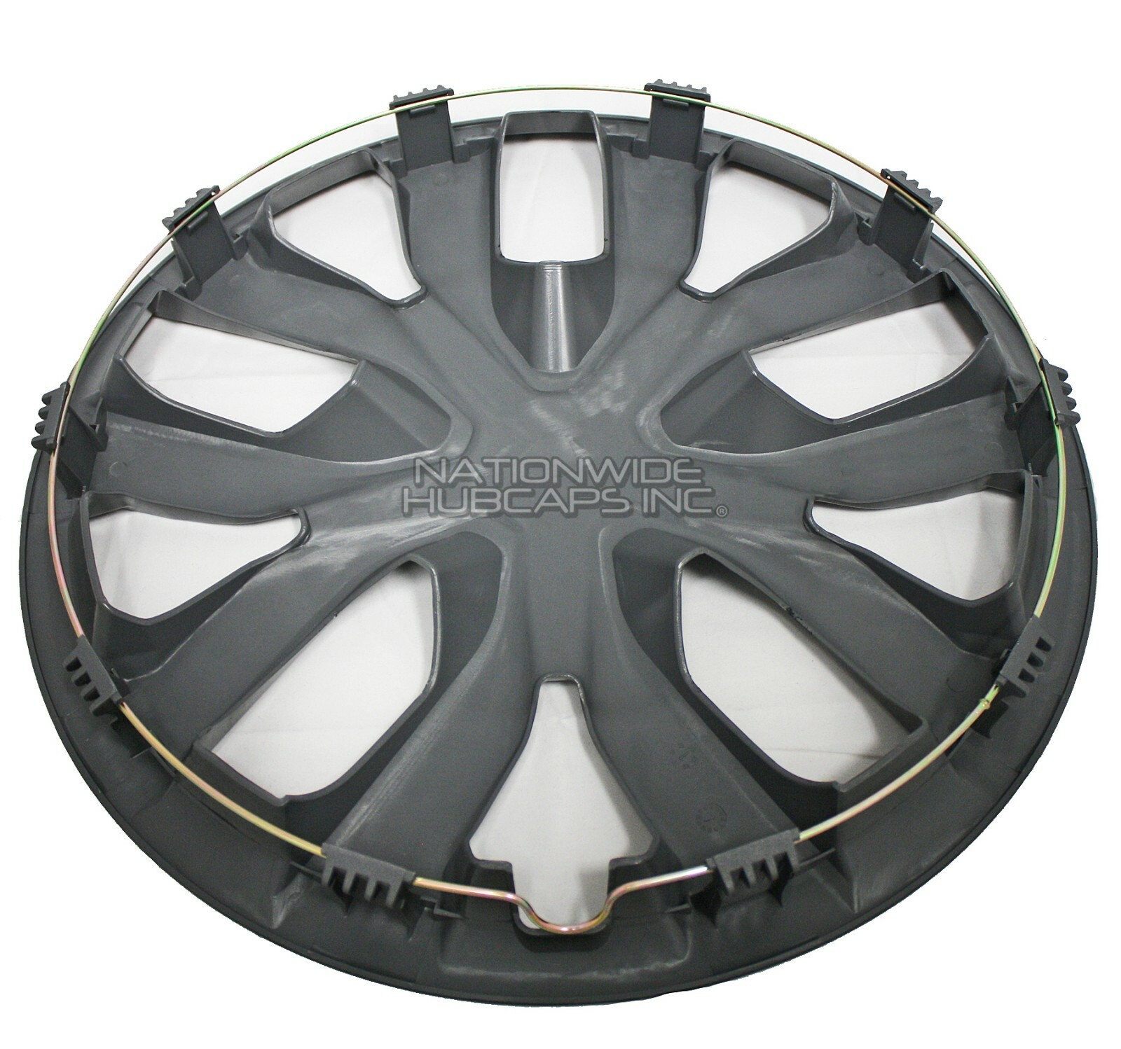 16″ Set of 4 Black Wheel Covers Snap On Full Hub Caps fits R16 Tire & Steel Rim