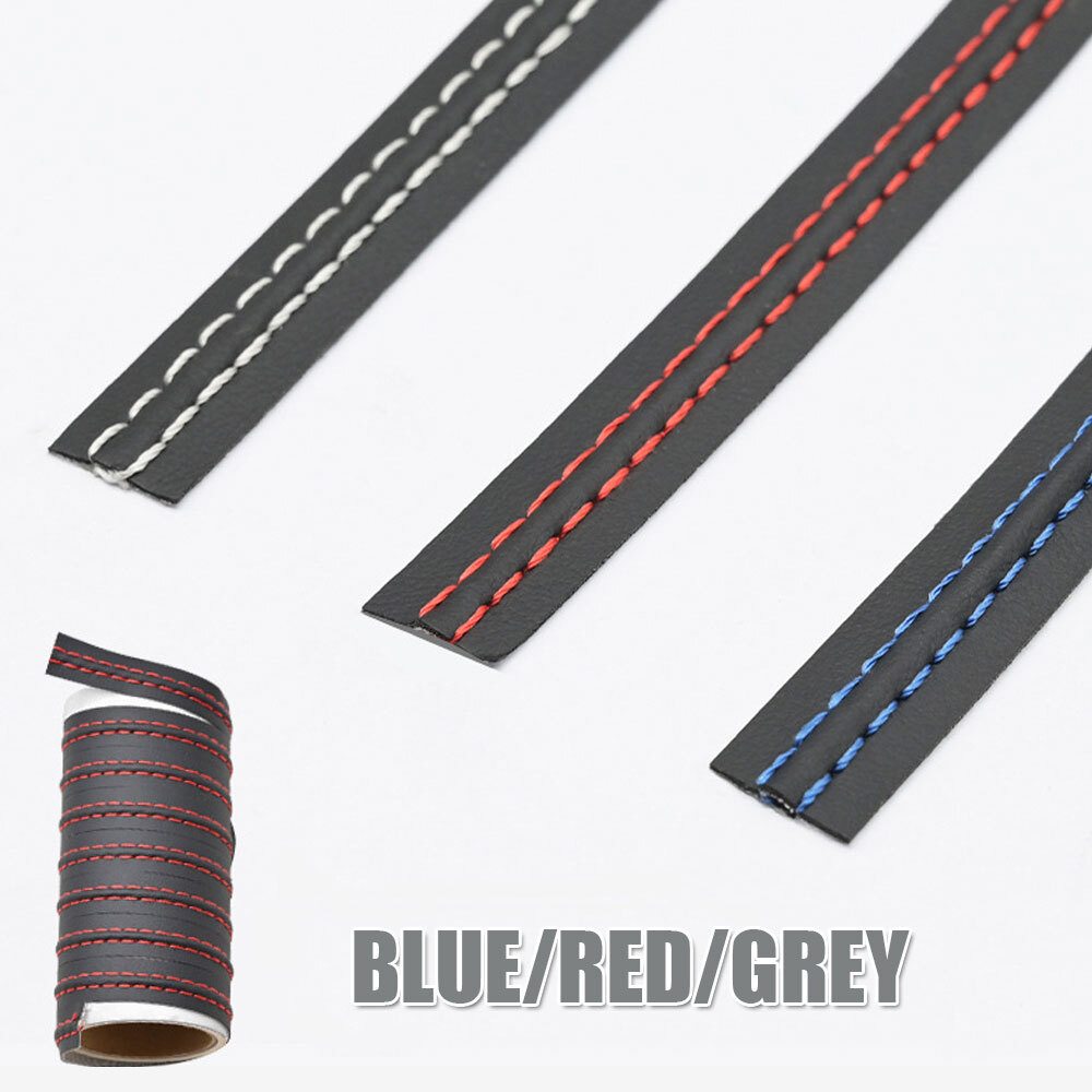 2M PU Leather Car Dashboard Decor Line Strip Sticker Moulding Trim Accessories
