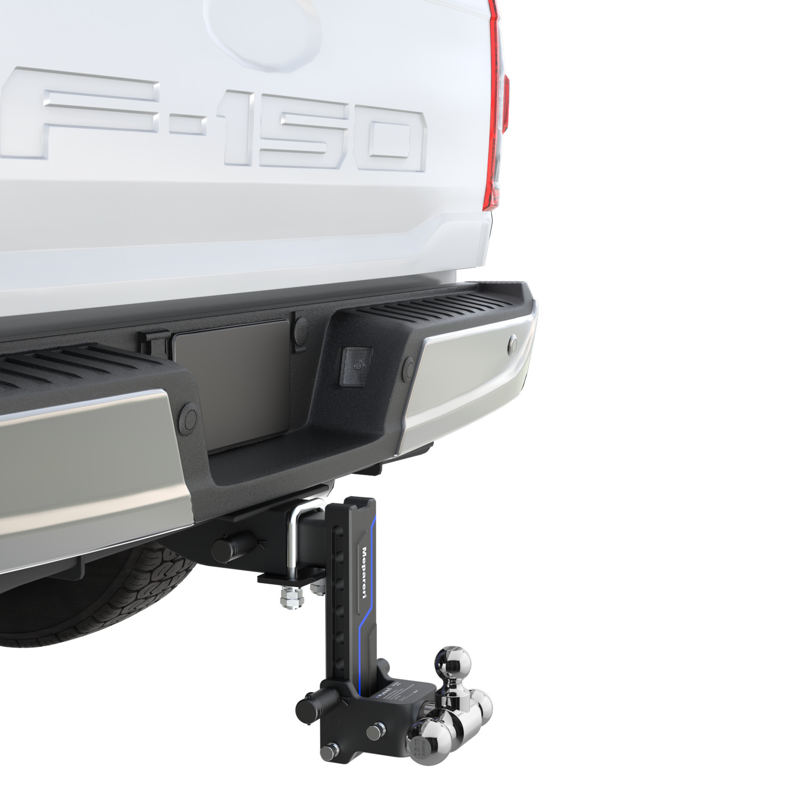 2.5″ Receiver 8.5″ Drop Trailer Hitch Tow Hitch Tri Ball 18000lb Stowable Design