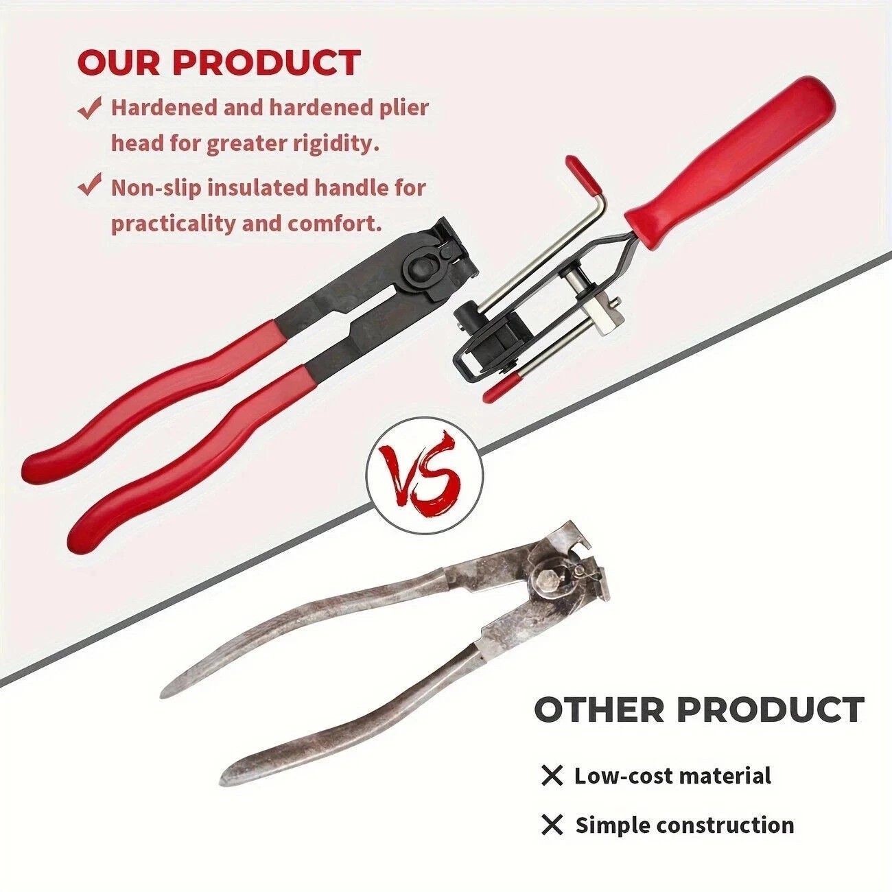 CV Joint Axle Boot Clamp Pliers Tool w/20 Crimp Bands Replace For Auto / ATV US