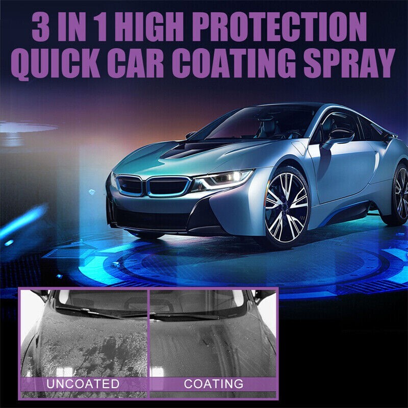 100ML 3 in 1 High Protection Quick Car Coat Ceramic Coating Spray Hydrophobic US