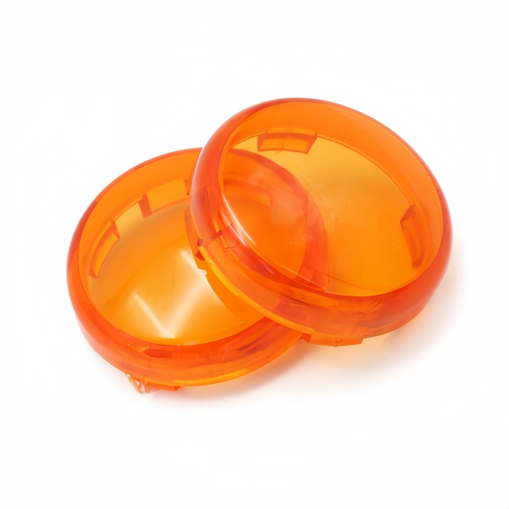 1 pair Turn Signal Light Amber Lens Cover Fit For Harley Sportster Dyna Softail