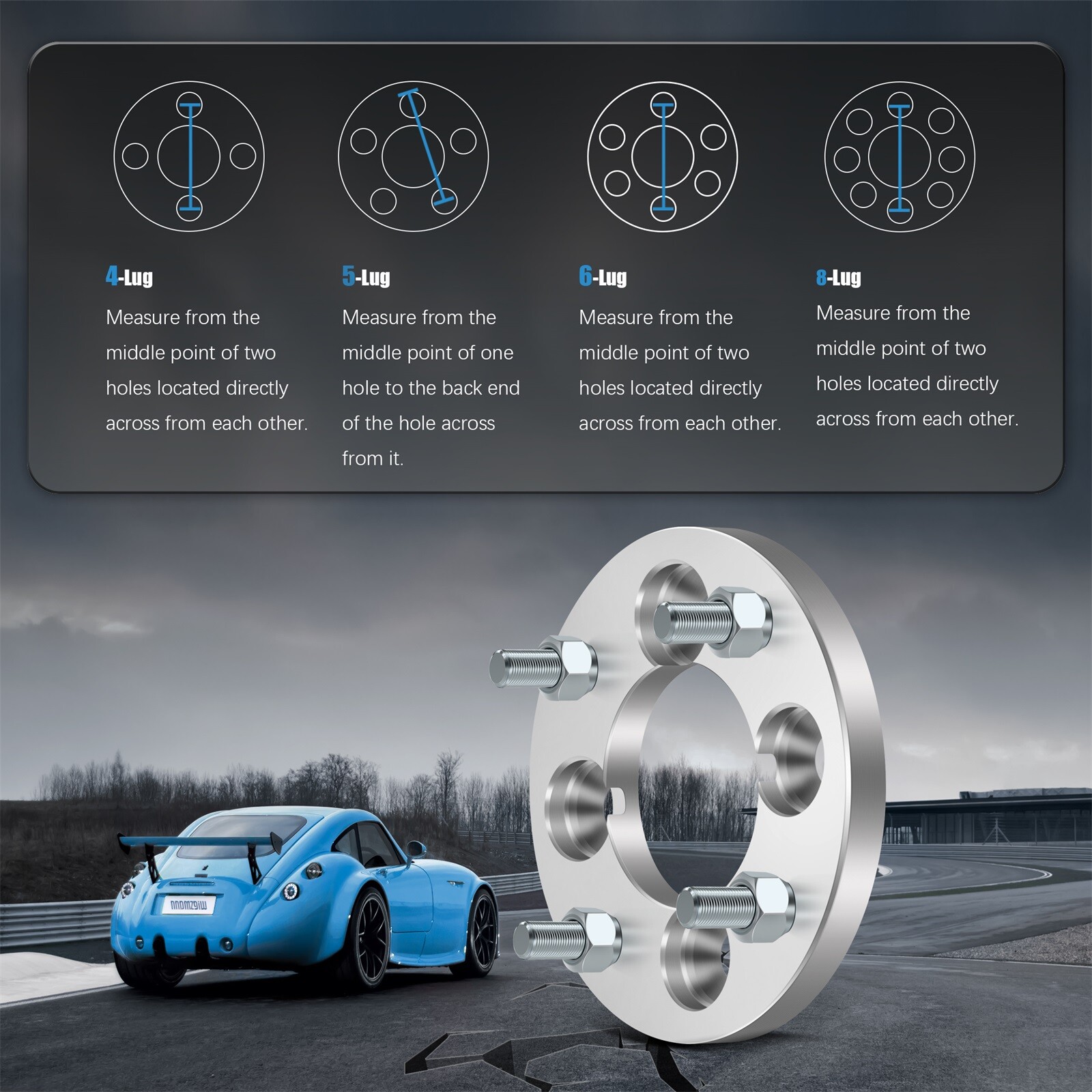 (4) 4×100 to 4×4.5 Wheel Adapter 15mm 4×100 Hub to 4×114.3 Wheel For Honda Mazda
