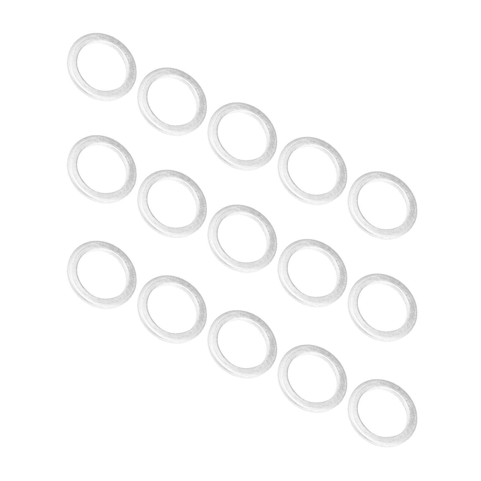 15pcs Engine Oil Crush Washer Drain Plug Gaskets 20x28x2mm 0.79”x1.10”x0.08”