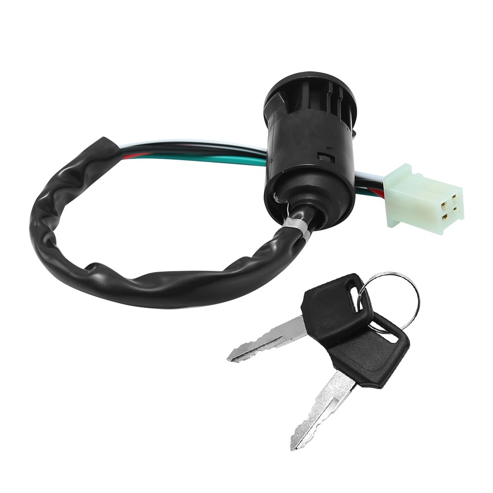 4-Pack 4-Wire Ignition Switch 8 Keys for Chinese ATV 50cc-250cc Apollo TaoTao