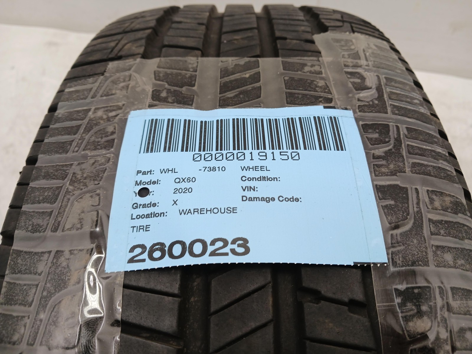 2015-2025 Infiniti QX60 Tire GoodYear Reliant All-Season 235/65 R18 OEM