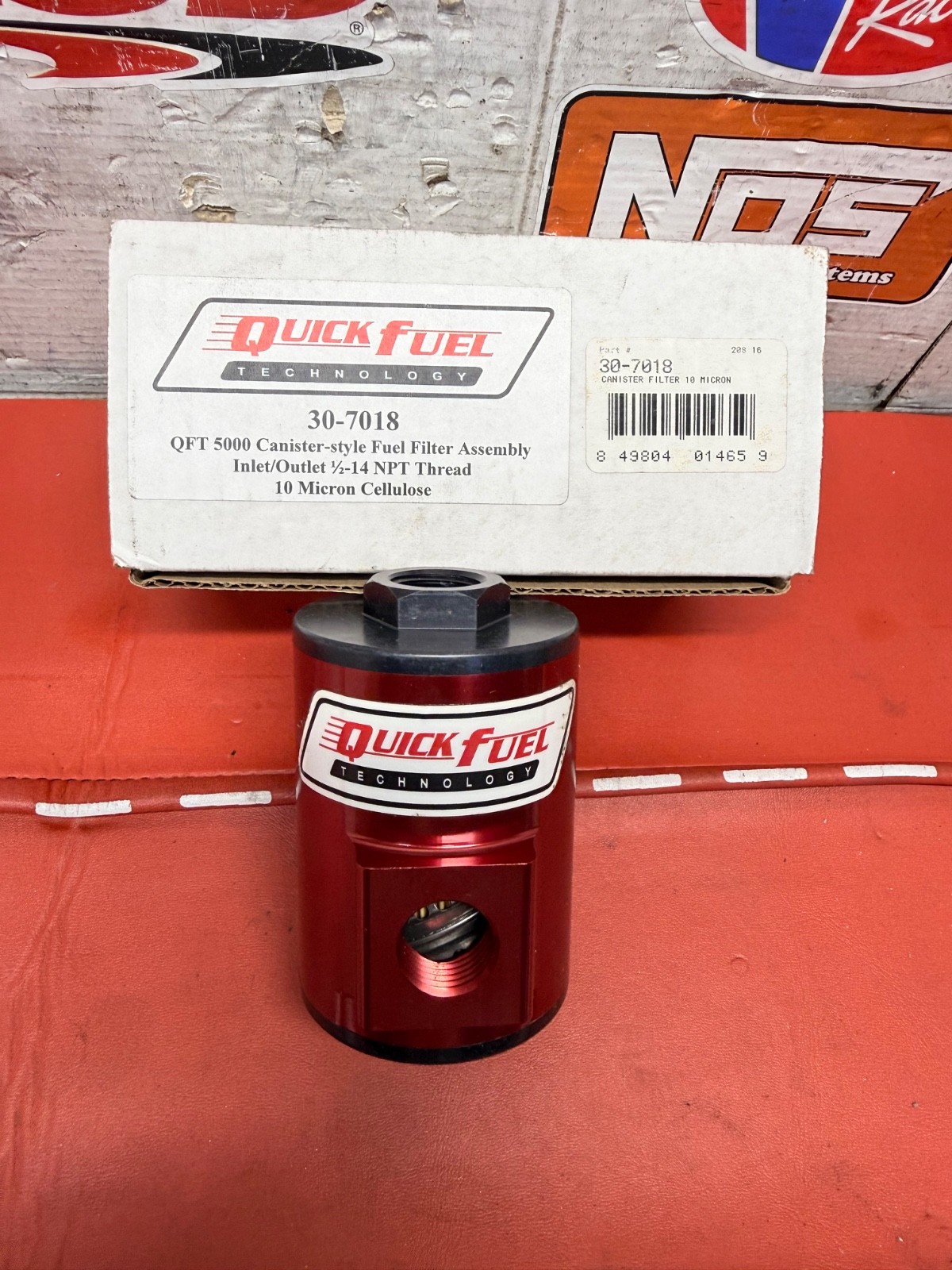 NEW QUICK FUEL 10 MICRONS FUEL FILTER WITH 1/2 IN. NPT INLET SIZE 30-7018