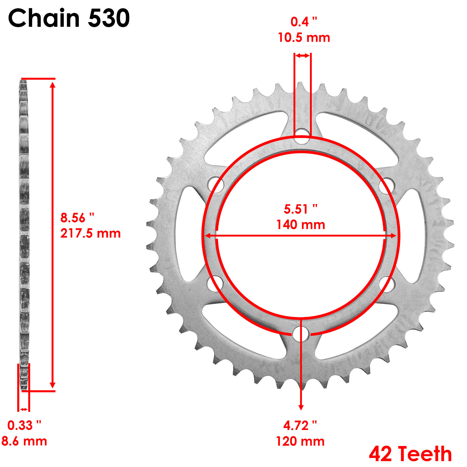 Black Drive Chain And Sprocket Kit for Kawasaki Vulcan 800 VN800 1996-2005