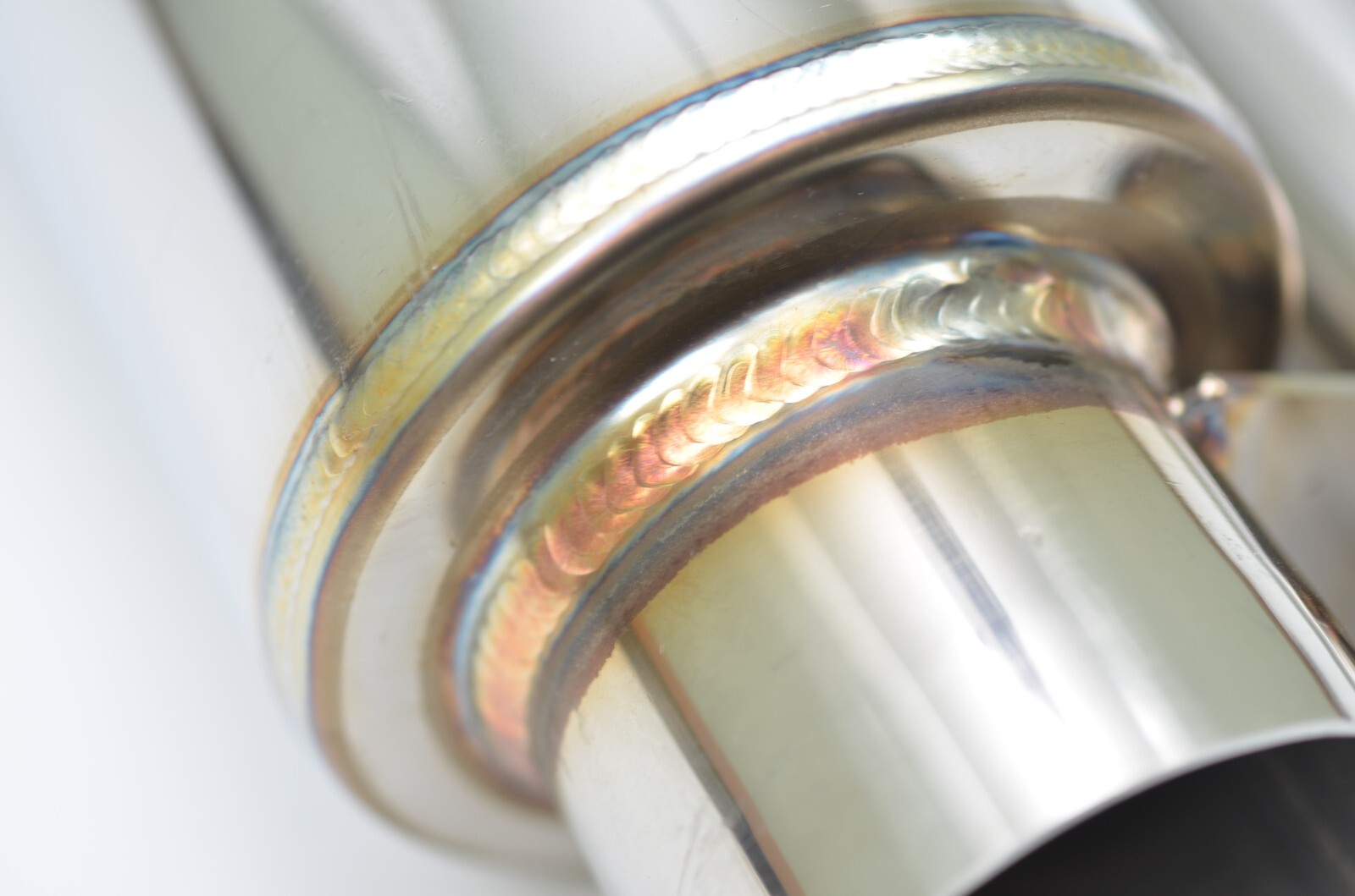 1320 ultra quiet QW resonator muffler stainless steel universal 2.5″ inlet & out