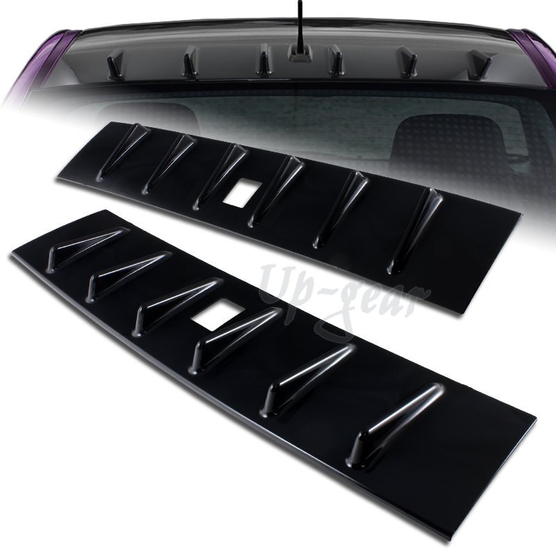 For 08-16 Mitsubishi Lancer EVO Glossy Black Vertex Shark Fin Roof Spoiler Wing