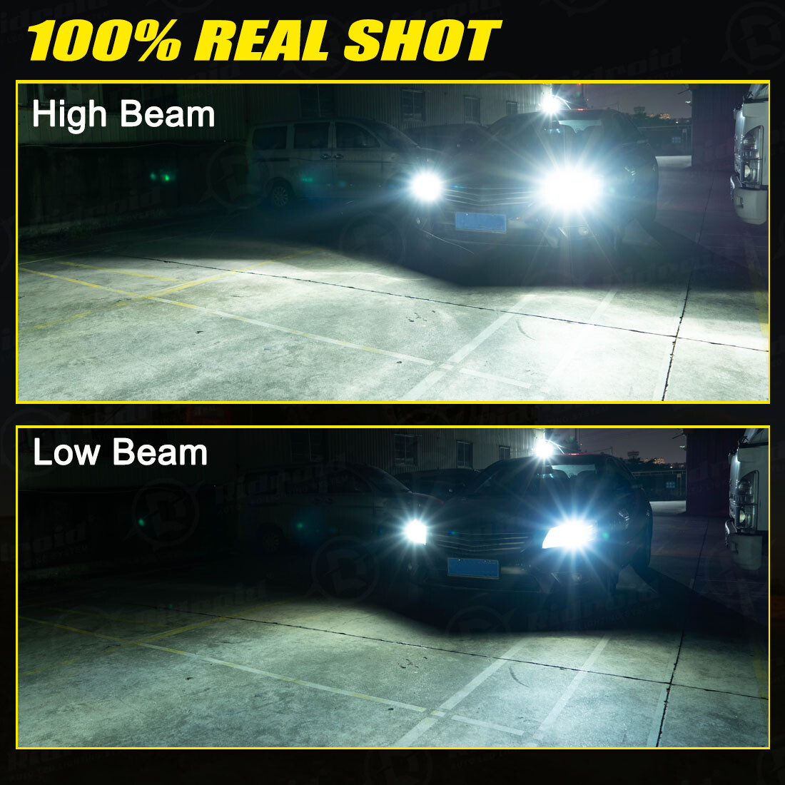 Ridroid H11 LED Headlight Conversion Kit Low Beam Bulbs Super Bright 16000LM H9