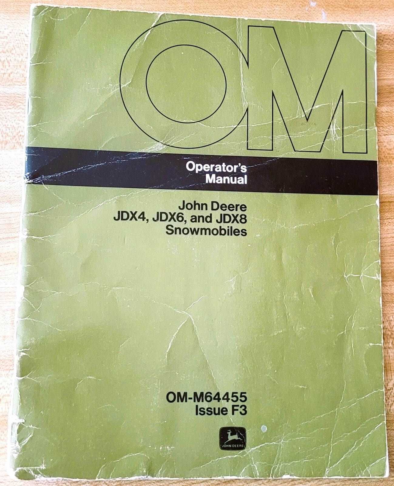 Operator’s Manual John Deere JDX4 JDX6 JDX8 Snowmobiles OM-M64455 Issue F3