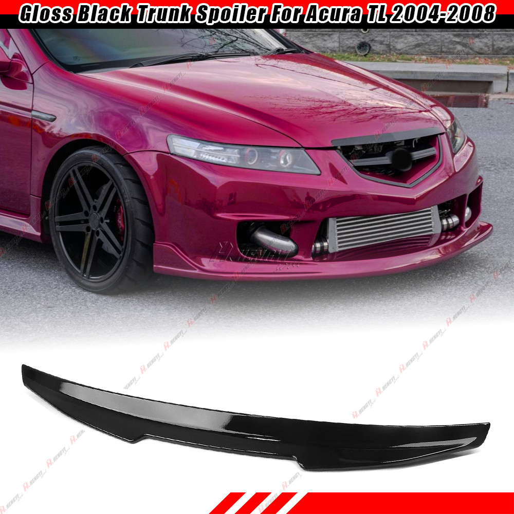 Rear Trunk Spoiler Lip Duckbill Wing For Honda Acura TL 2004-2008 Gloss Black