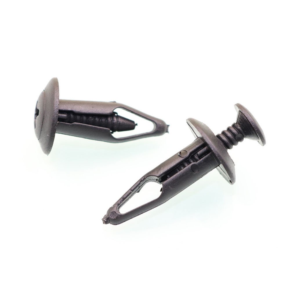 100x Trunk Screw Rivets Set Car Bumper Fender Fits Auto Plastic Fastener Clips#
