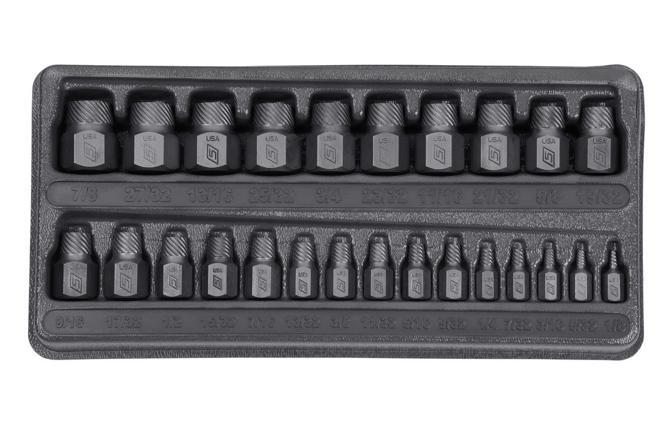 SNAPON 25pc Multispline Screw Extractor Set