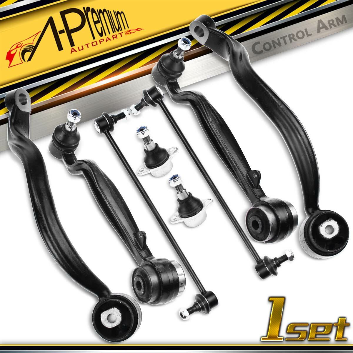 8x Front Upper Lower Control Arm Ball Joint Sway Bar for Land Rover Range Rover