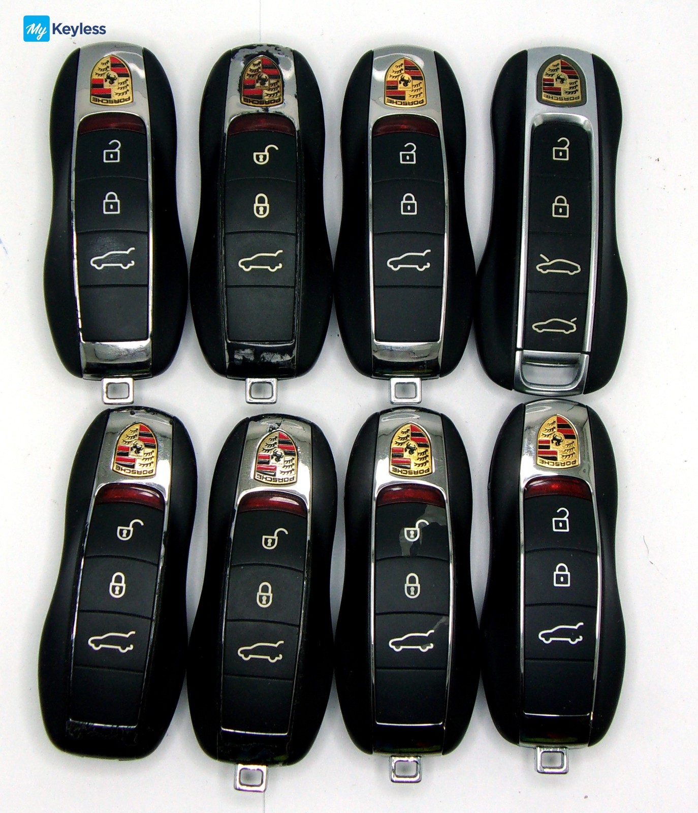 Mixed Lot x8 OEM Porsche Keyless Entry Smart Key Remotes Used