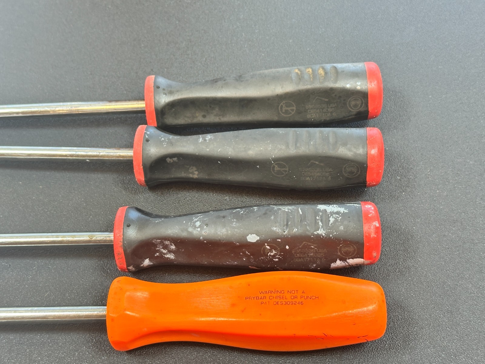 ?? Snap-on Tools USA 6pc RED Soft Soft Grip Radiator Hose Pick Set, (1) Orange