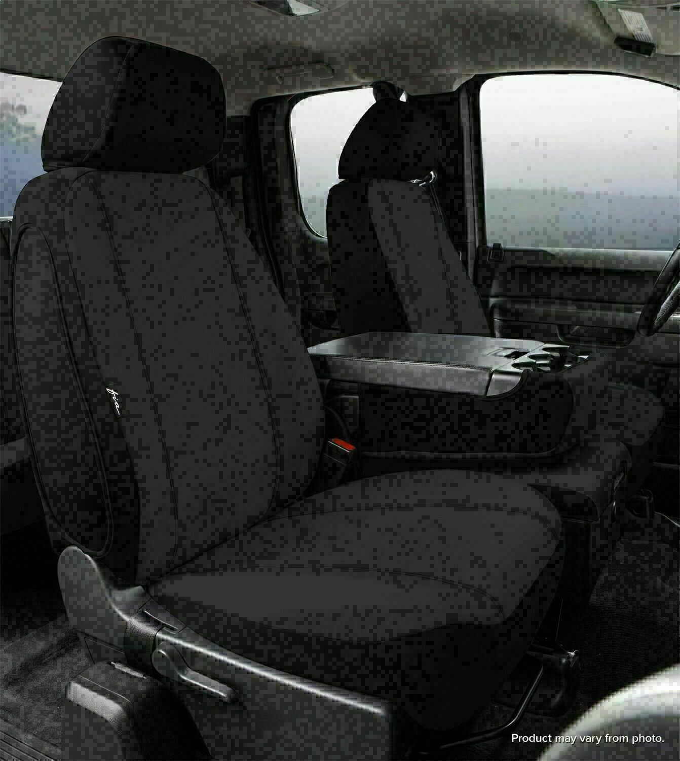 Fia SP87-35 BlacK F150 Front Seat Cover Split Seat 40/20/40 – Poly-Cotton