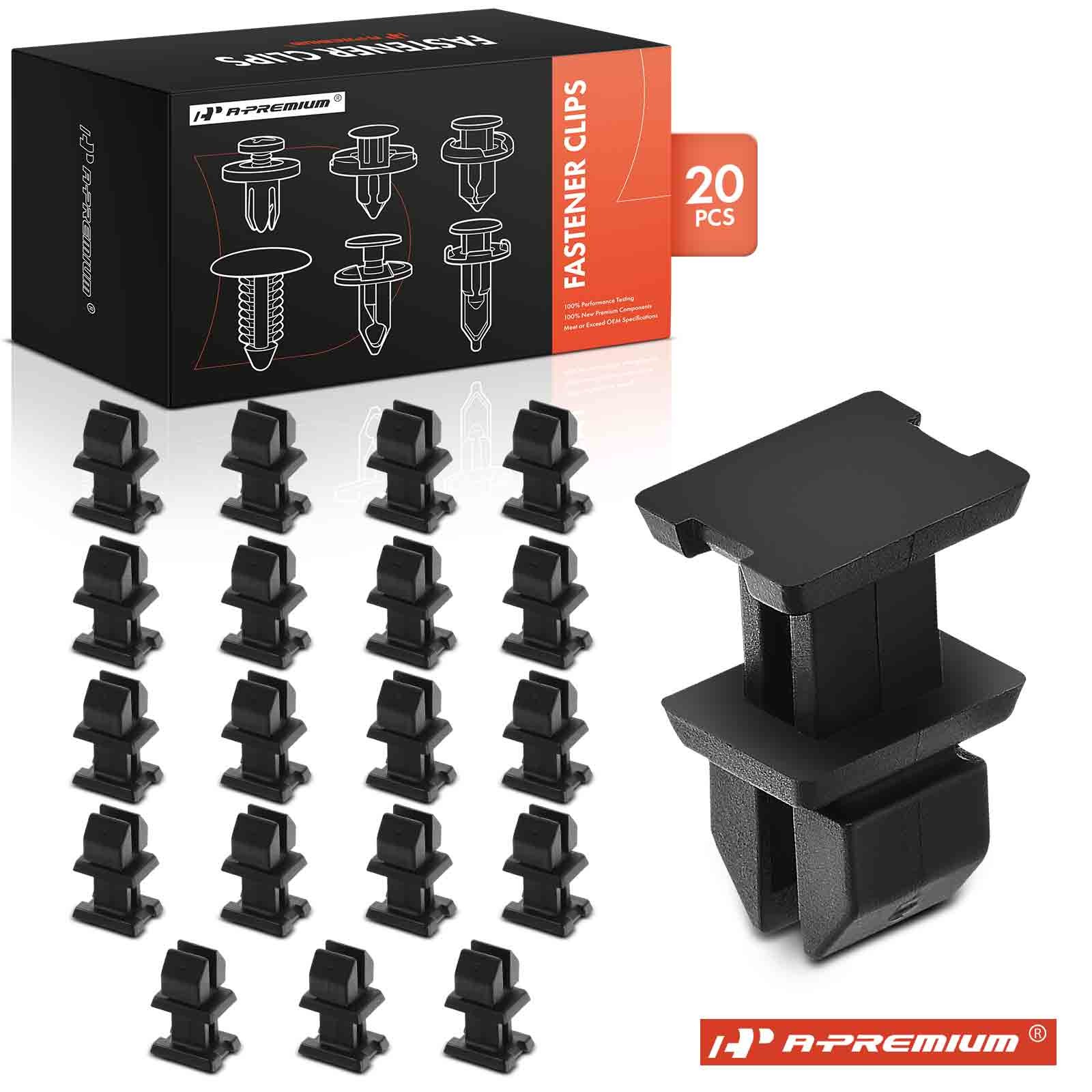 A-Premium 20Pcs 7x8mm Nylon Push Type Body Panel Clip Retainer for Mercedes-Benz