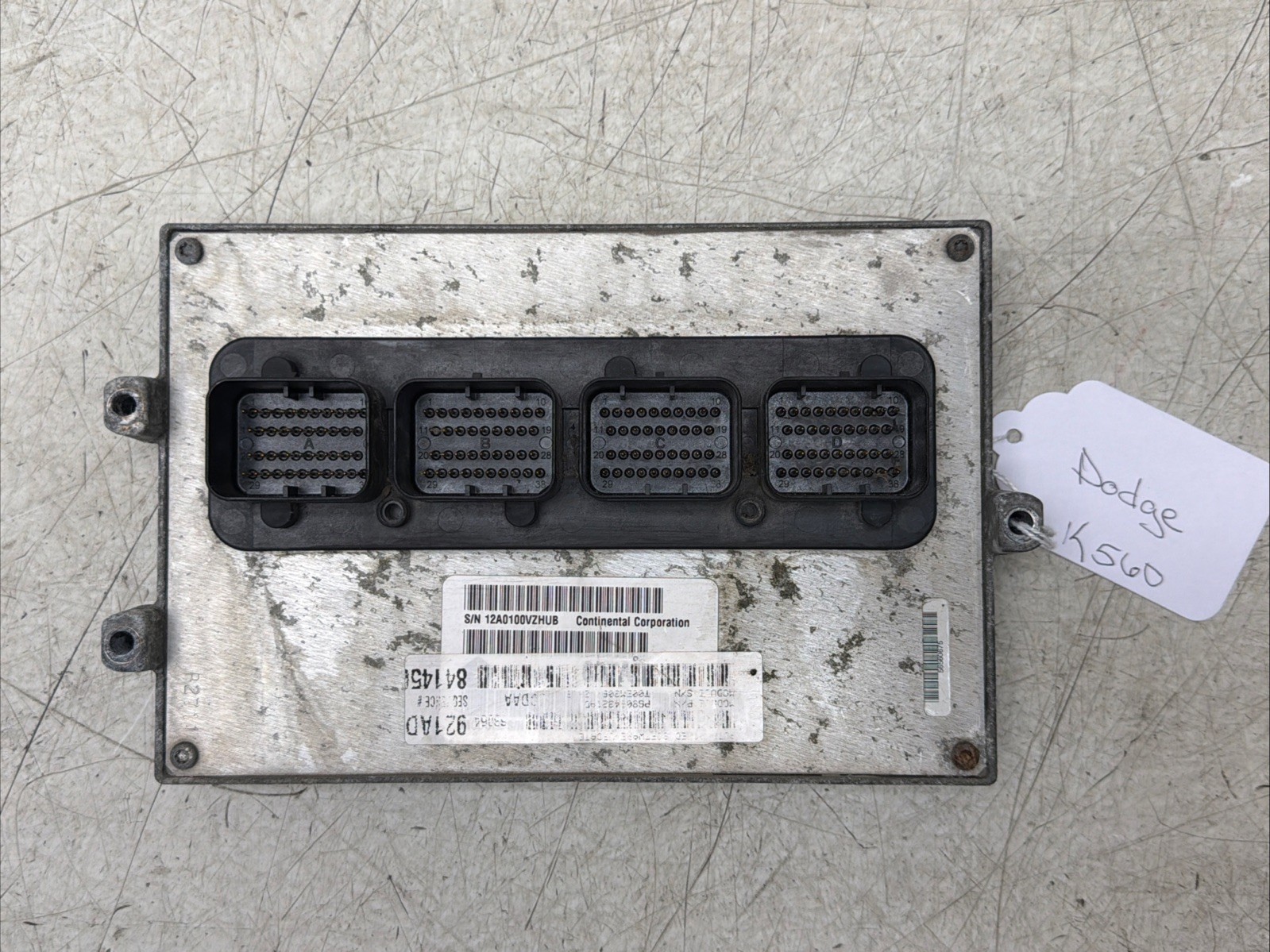 DODGE 2012 RAM 1500 2500 5.7L 68064921AD ENGINE COMPUTER MODULE ECM PCM ECU K560